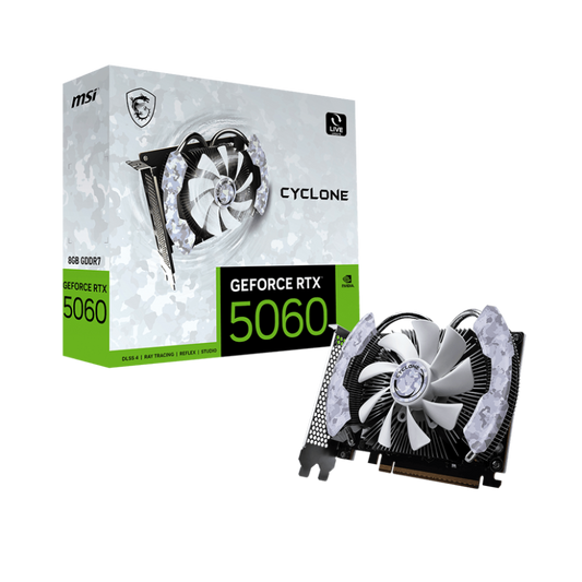 MSI Geforce RTX 5060 Cyclone 8GB White Nvidia Graphic Card