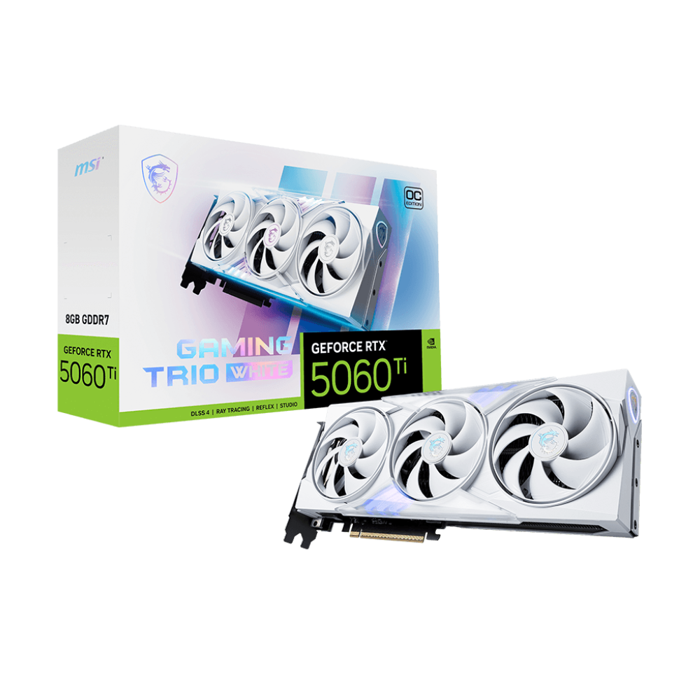 MSI GeForce RTX 5060 Ti Gaming Trio OC White 8GB Nvidia Graphic Card