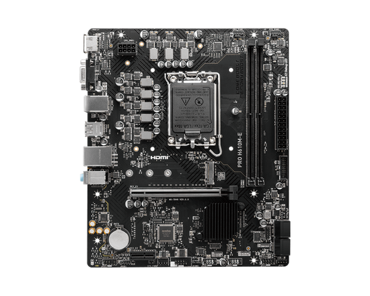 MSI PRO H610M-E INTEL LGA1700 DDR5 MOTHERBOARD