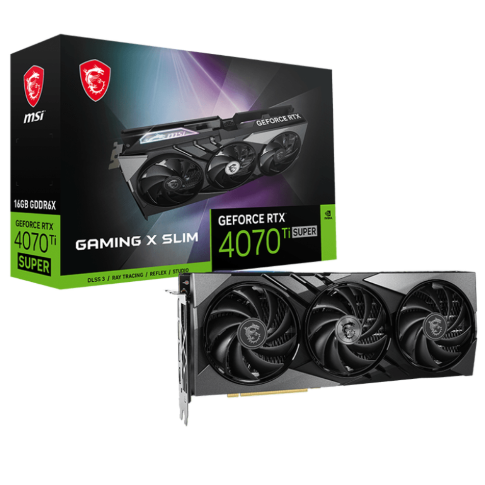 MSI GeForce RTX 4070 Ti Super Gaming X Slim 16GB Nvidia Graphic Card