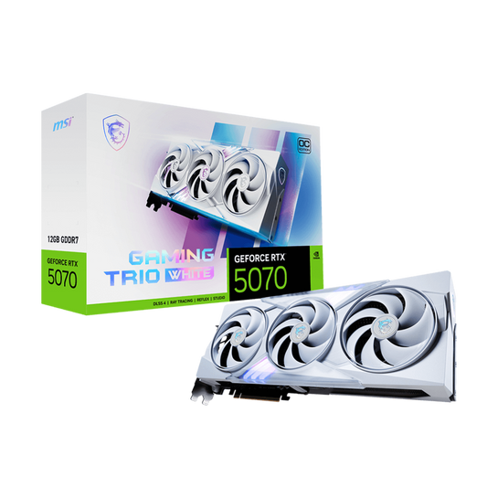 MSI GeForce RTX 5070 Gaming Trio OC 12GB White Nvidia Graphic Card