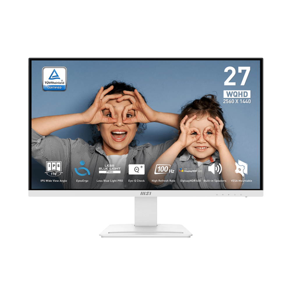 MSI Pro MP273QW E2 27 Inch 2K QHD 100Hz IPS Panel 118% SRGB 1MS Adaptive Sync Business Monitor