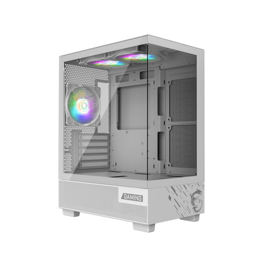 MSI PAG PANO M110A ARGB ATX Mid Tower Cabinet ( White ) - Mehta Brothers Shop