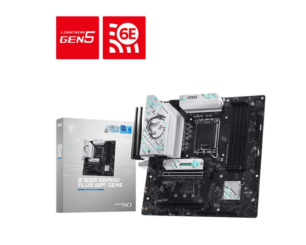MSI B760M GAMING PLUS WIFI GEN5 INTEL LGA 1700 DDR5 Motherboard