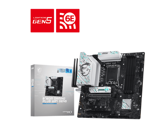 MSI B760M GAMING PLUS WIFI GEN5 INTEL LGA 1700 DDR5 Motherboard