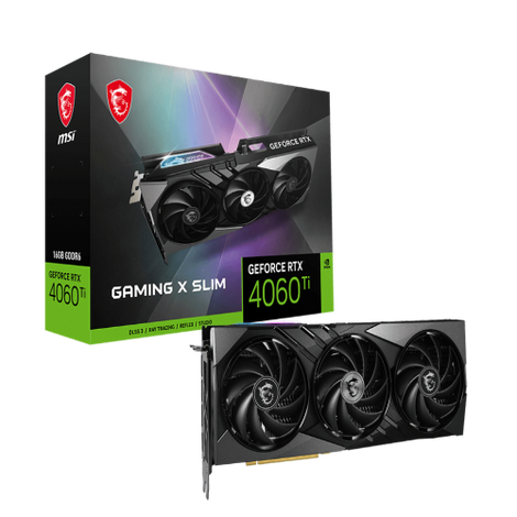 MSI GeForce RTX 4060 Ti Gaming X Slim 16GB Nvidia Graphics Card