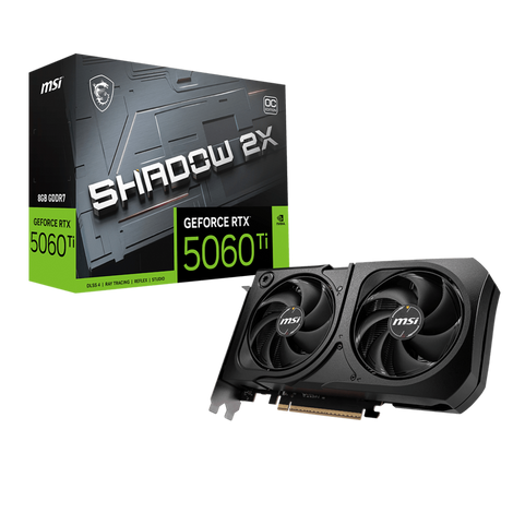 MSI GeForce RTX 5060 Ti Shadow 2X OC Plus 8GB Nvidia Graphic Card