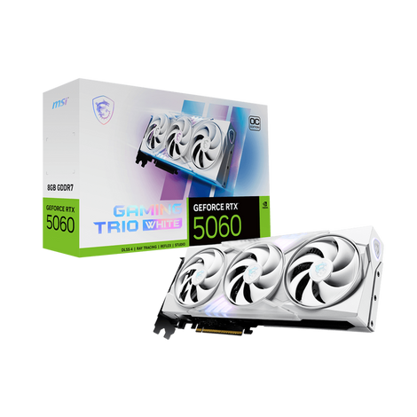 MSI GeForce RTX 5060 Gaming Trio OC 8GB White Nvidia Graphic Card