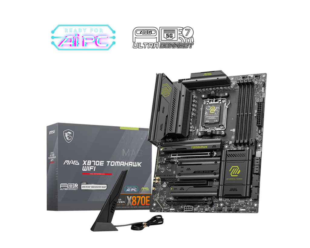 MSI MAG X870E TOMAHAWK WIFI DDR5 MOTHERBOARD
