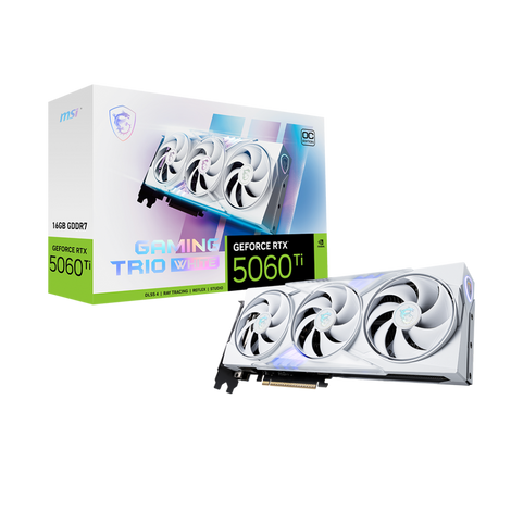 MSI GeForce RTX 5060 Ti Gaming Trio OC White 16GB Nvidia Graphic Card