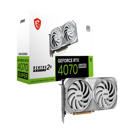 MSI GeForce RTX 4070 Super Ventus 2X OC White 12GB Nvidia Graphic Card