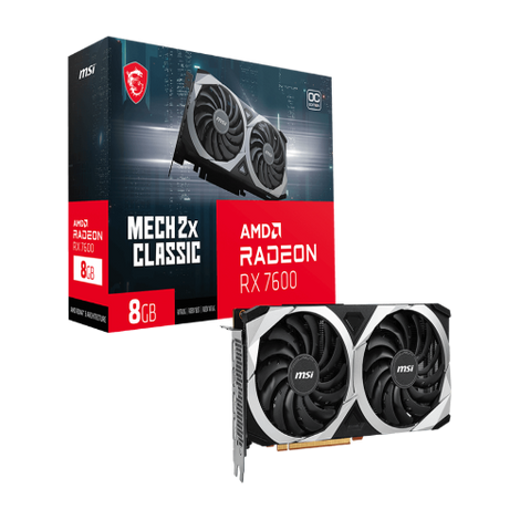 MSI Radeon RX 7600 MECH 2X CLASSIC OC 8GB AMD Graphic Card