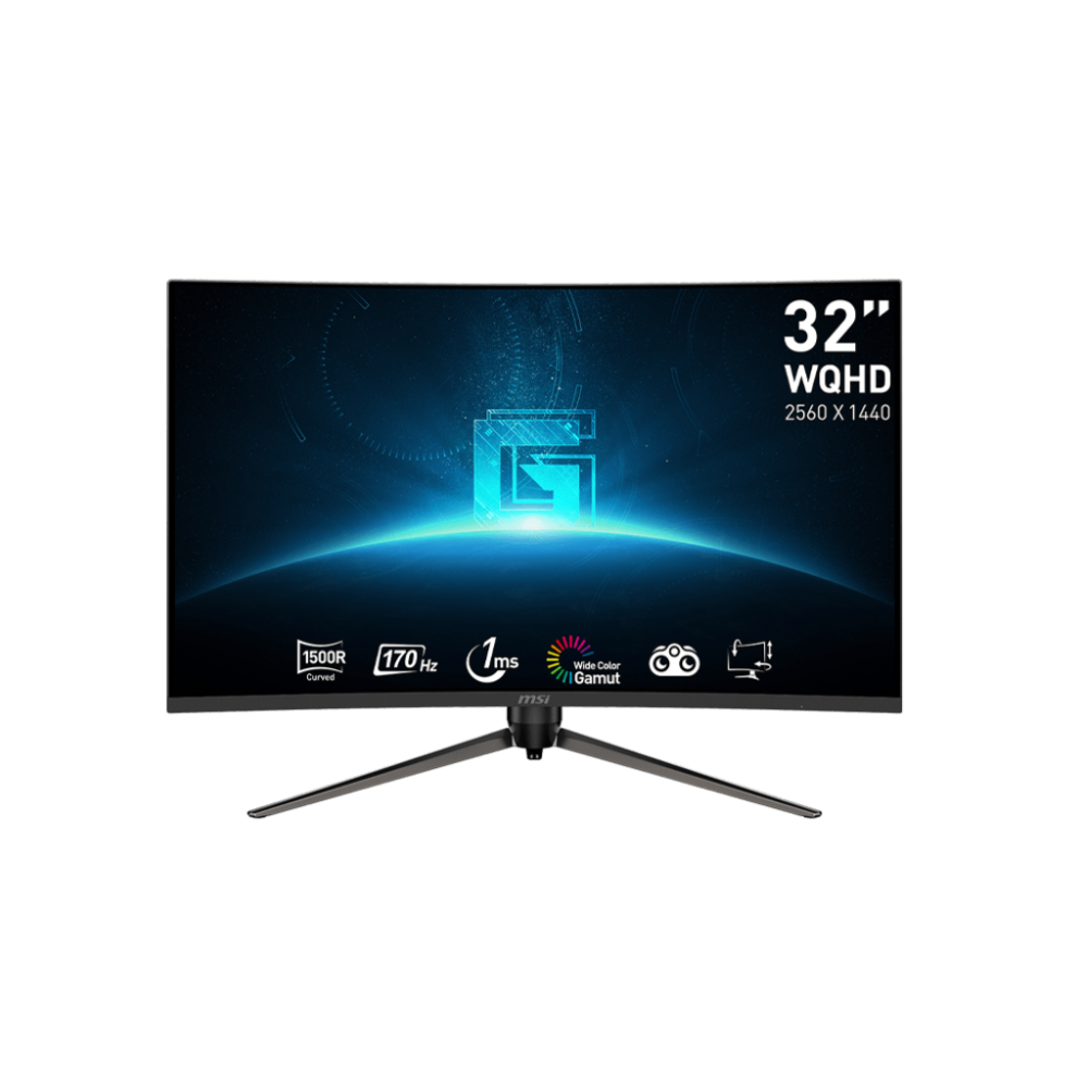 MSI G32CQ5P 32 Inch QHD 170Hz VA Panel 115%SRGB 1MS VA Curved Gaming Monitor