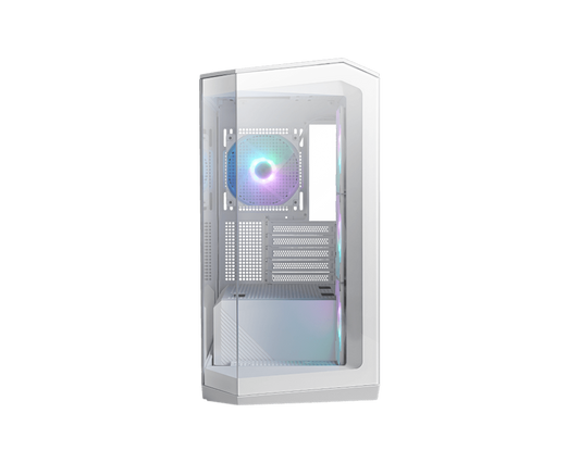MSI MAG PANO M100R PZ ARGB M-ATX MID TOWER CABINET WHITE