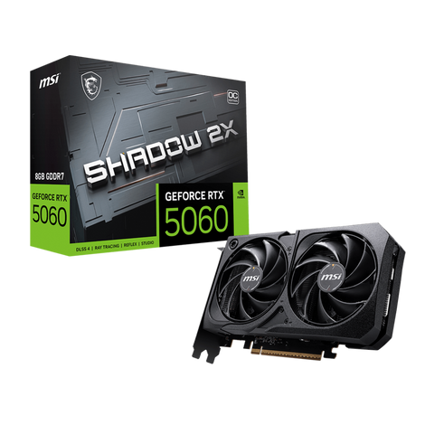 MSI GeForce RTX 5060 Shadow 2X OC 8GB Nvidia Graphic Card