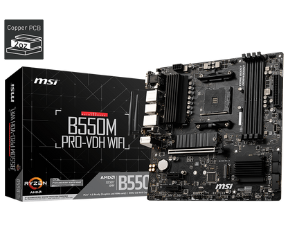 MSI B550M PRO VDH WIFI AMD AM4 MOTHERBOARD