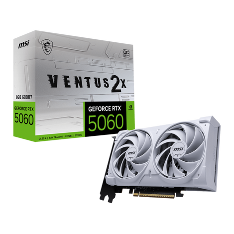 MSI GeForce RTX 5060 Ventus 2X OC White 8GB Nvidia Graphic Card