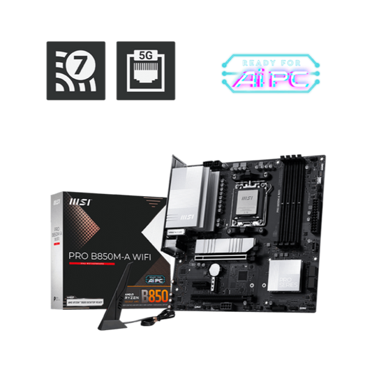 MSI Pro B850M-A Wifi7 DDR5 AMD Motherboard