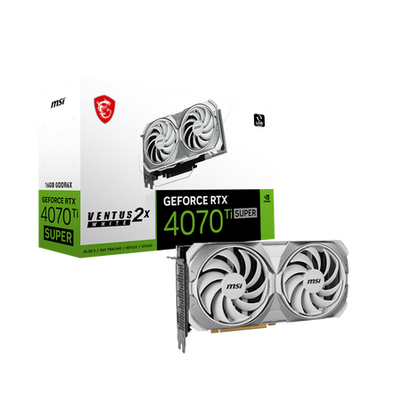 MSI GeForce RTX 4070 Ti Super Ventus 2X White 16GB Nvidia Graphic Card