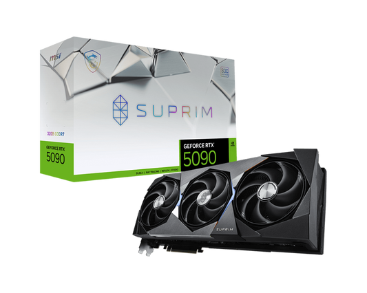 MSI RTX 5090 SUPRIM SOC 32GB GDDR7 GRAPHICS CARD