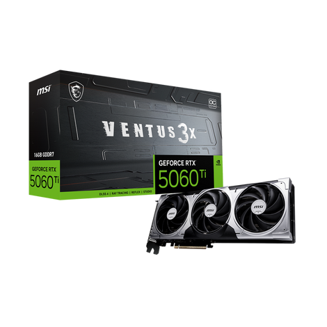 MSI GeForce RTX 5060 Ti Ventus 3X OC 16GB Nvidia Graphic Card