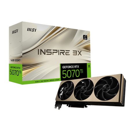 MSI GeForce RTX 5070 Ti Inspire 3X 16GB Nvidia Graphic Card