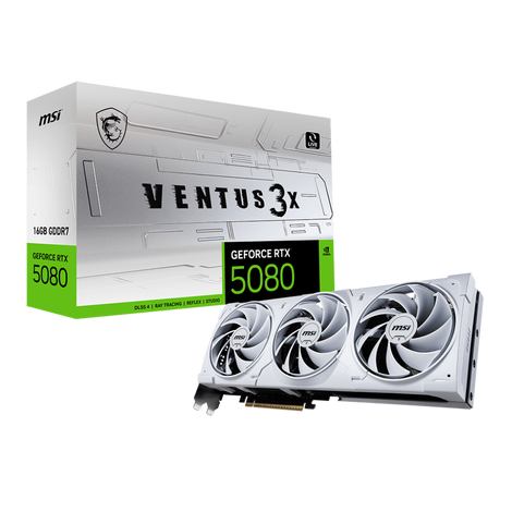 MSI GeForce RTX 5080 Ventus 3X White 16GB Nvidia Graphic card