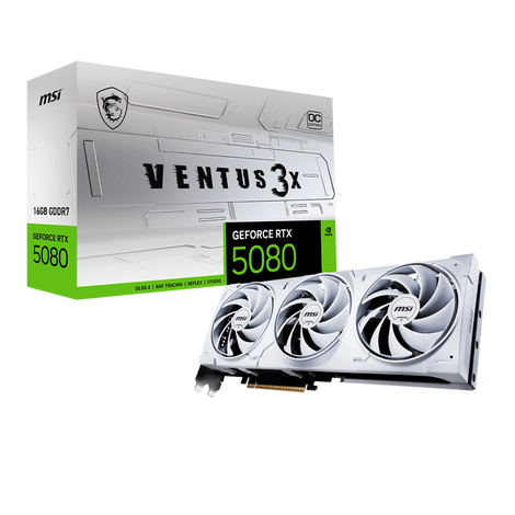 MSI GeForce RTX 5080 Ventus 3X OC White 16GB Nvidia Graphic card