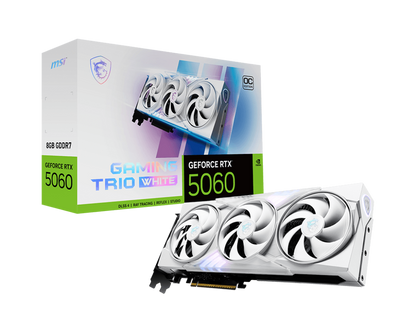 MSI GEFORCE RTX 5060 GAMING TRIO OC WHITE 8GB GRAPHIC CARD