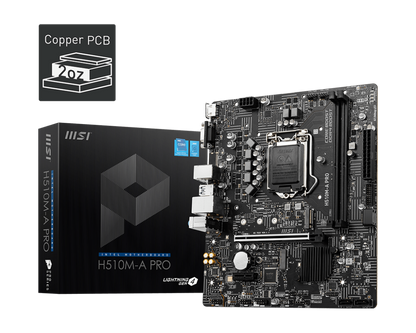MSI H510M-A PRO MOTHERBOARD, MICRO-ATX