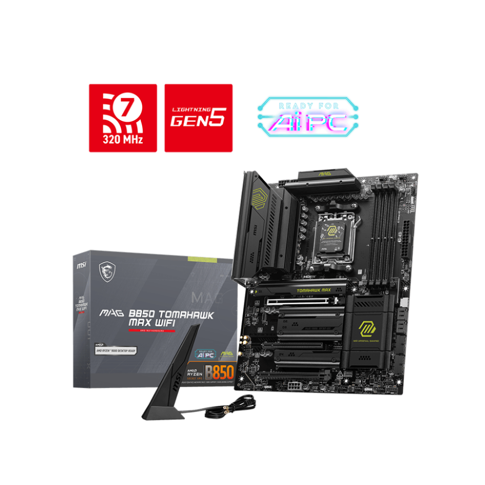 MSI MAG B850 Tomahawk Max Wifi DDR5 AMD Motherboard