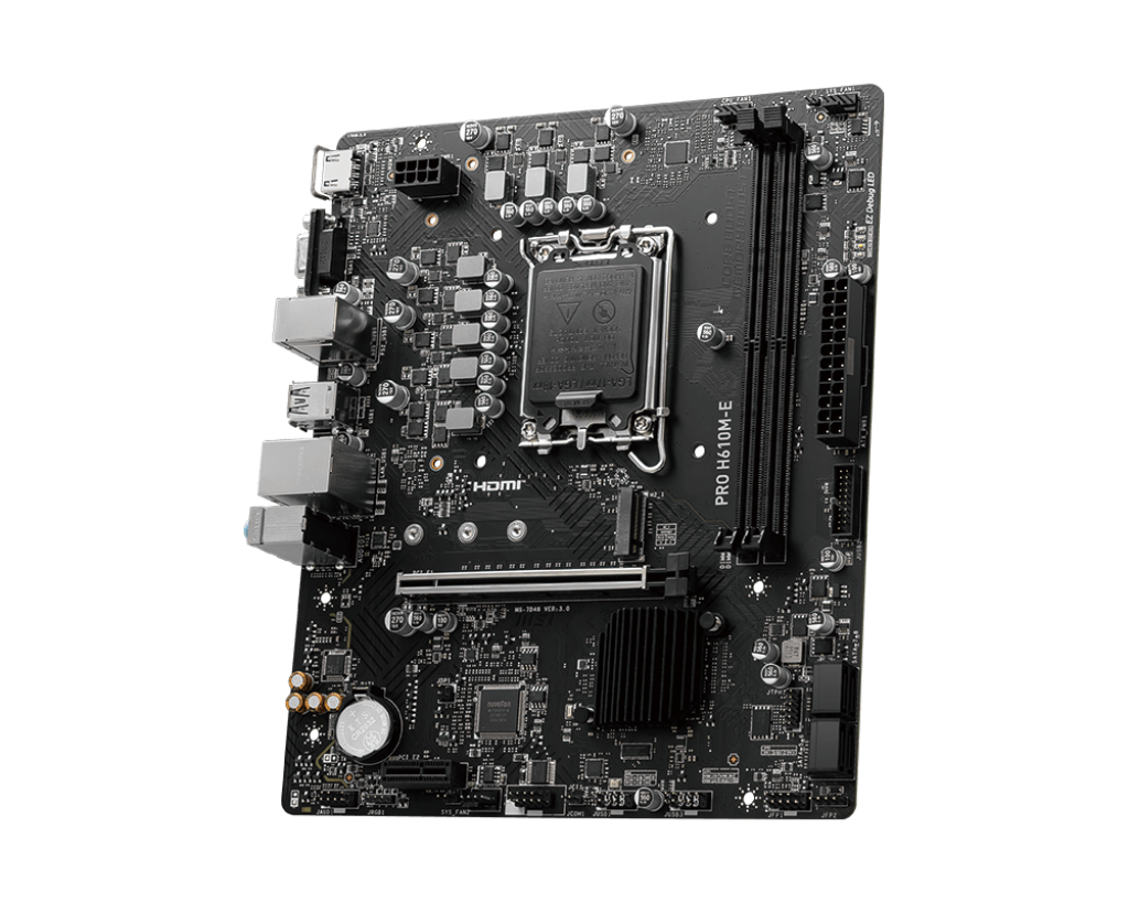 MSI PRO H610M-E INTEL LGA1700 DDR5 MOTHERBOARD