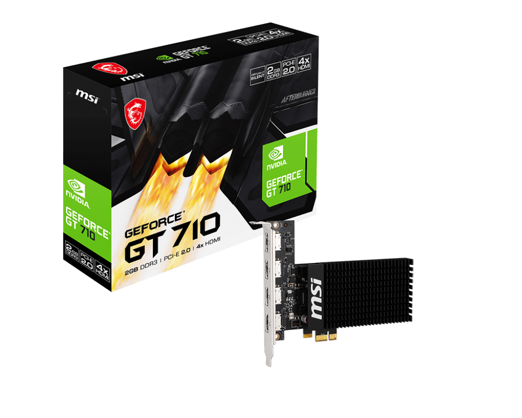MSI GEFORCE GT 710 2GD3H 4HDMI GRAPHICS CARD