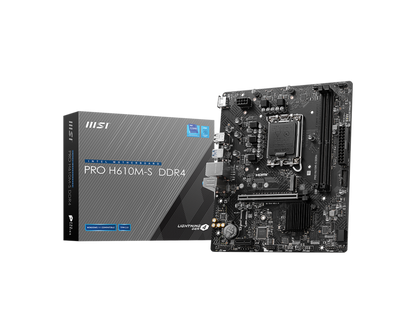 MSI PRO H610M-S DDR4 LGA1700 MICRO ATX MOTHERBOARD