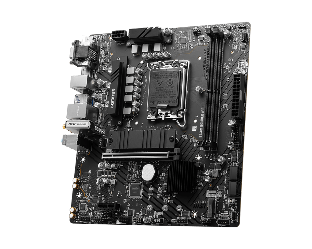 MSI B760M BOMBER WIFI INTEL LGA1700 DDR5 MOTHERBOARD