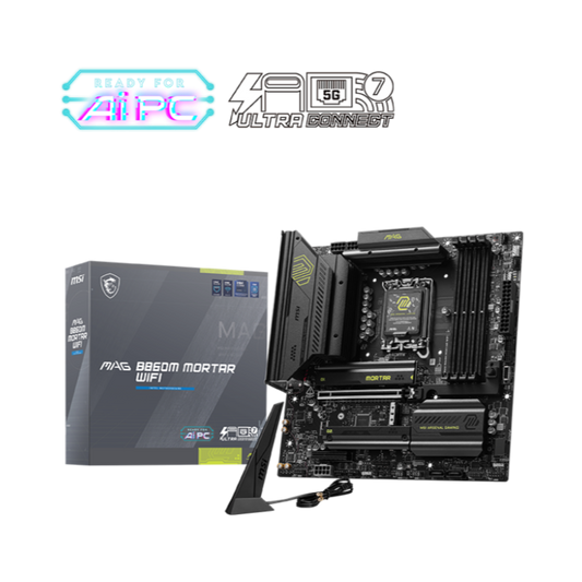 MSI MAG B860M Mortar Wifi DDR5 Intel Motherboard
