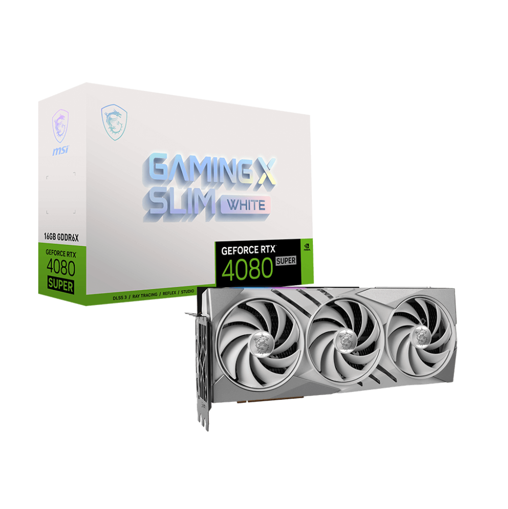 MSI GeForce RTX 4080 Super Gaming X Slim White 16GB Nvidia Graphic Card