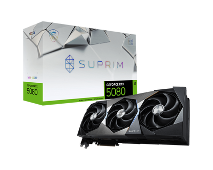 MSI GEFORCE RTX 5080 16G SUPRIM SOC GRAPHIC CARD