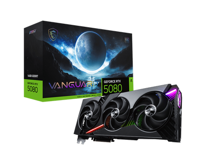 MSI RTX 5080 VANGUARD SOC 16GB GDDR7 GRAPHICS CARD
