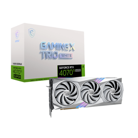 MSI GeForce RTX 4070 Ti Super Gaming X Trio White 16GB Nvidia Graphic Card