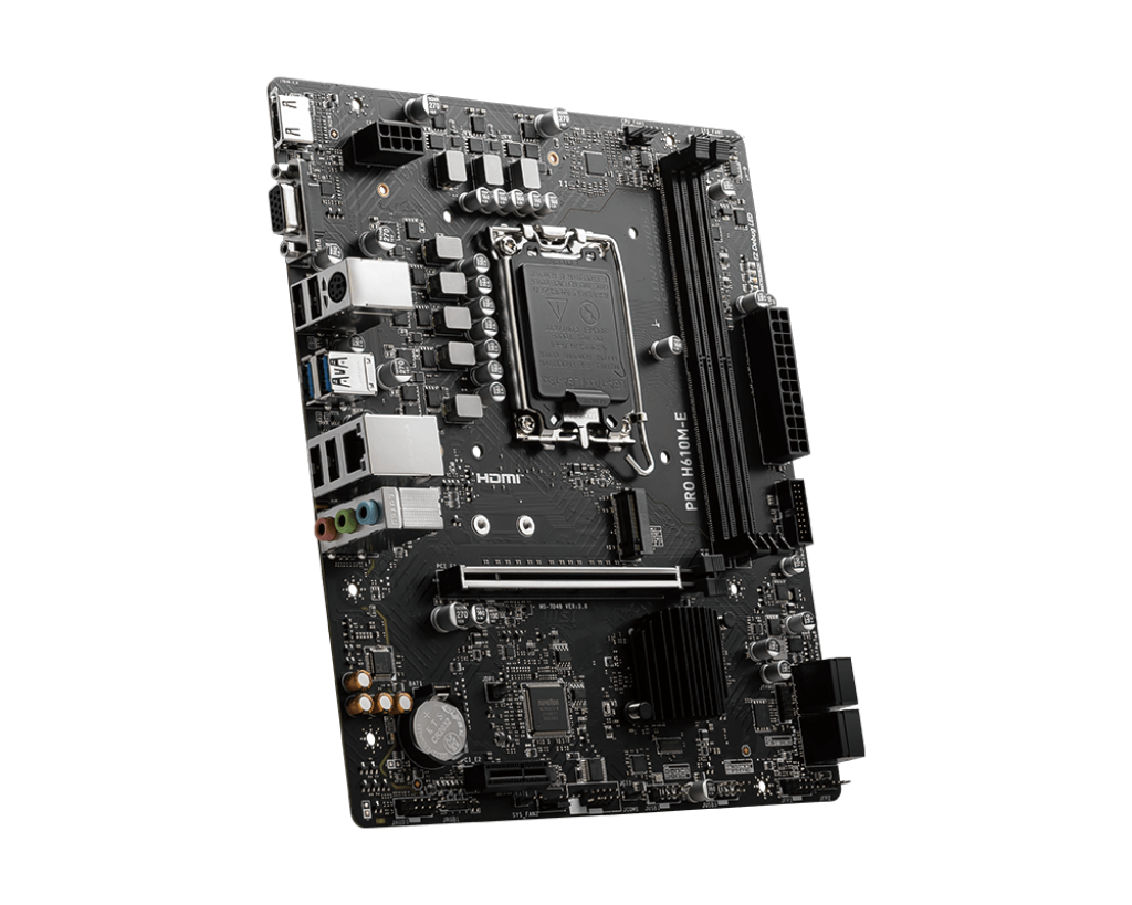 MSI PRO H610M-E INTEL LGA1700 DDR5 MOTHERBOARD