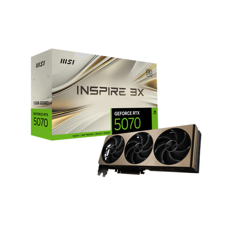 MSI GeForce RTX 5070 Inspire 3X OC 12GB Nvidia Graphic Card