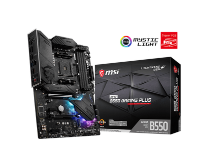 MSI MPG B550 GAMING PLUS AMD AM4 MOTHERBOARD