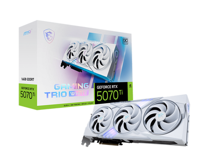 MSI GeForce RTX 5070 Ti 16G GAMING TRIO OC WHITE Graphics Cards