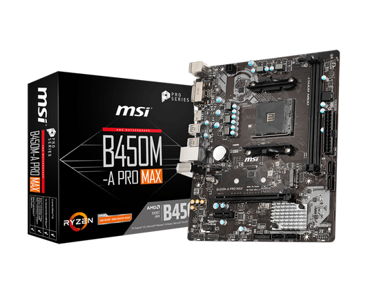 MSI B450M-A PRO MAX AMD AM4 MOTHERBOARD