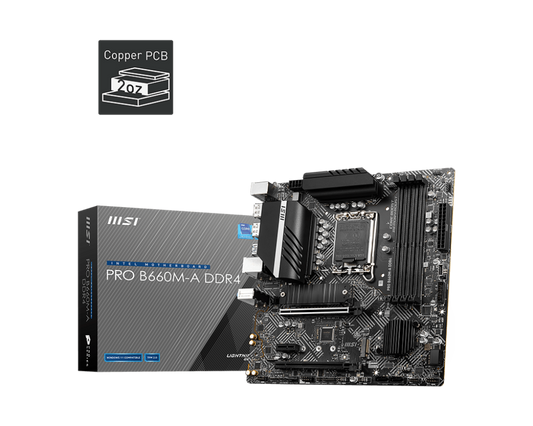 MSI B660M-A PRO DDR4 INTEL LGA1700 MOTHERBOARD