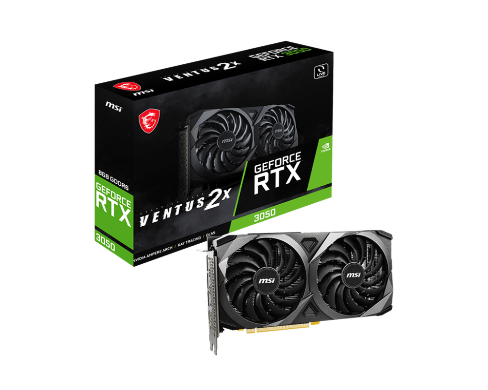 MSI GeForce RTX 3050 Ventus 2X 8GB Nvidia Graphic Card