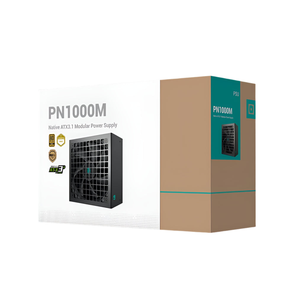DEEPCOOL Gamer Storm PN1000M 1000W 80 Plus Gold Fully Modular ATX 3.1 Power Supply