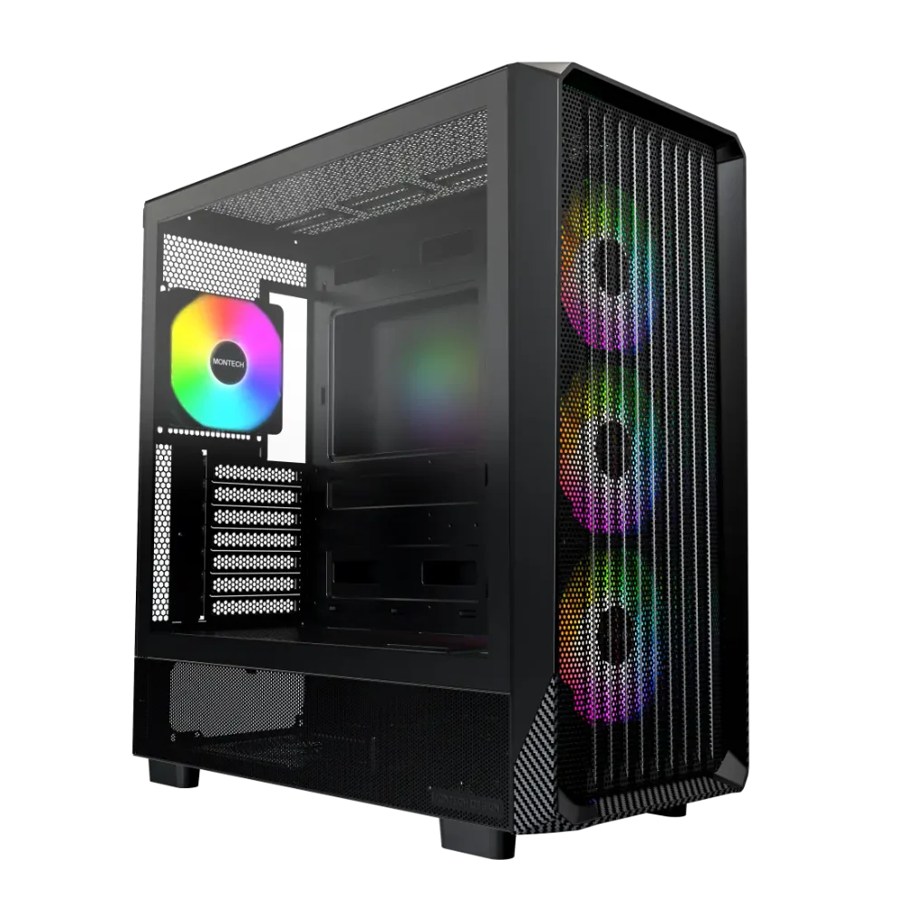 MONTECH X5 ARGB EATX Mid Tower Cabinet ( Black )
