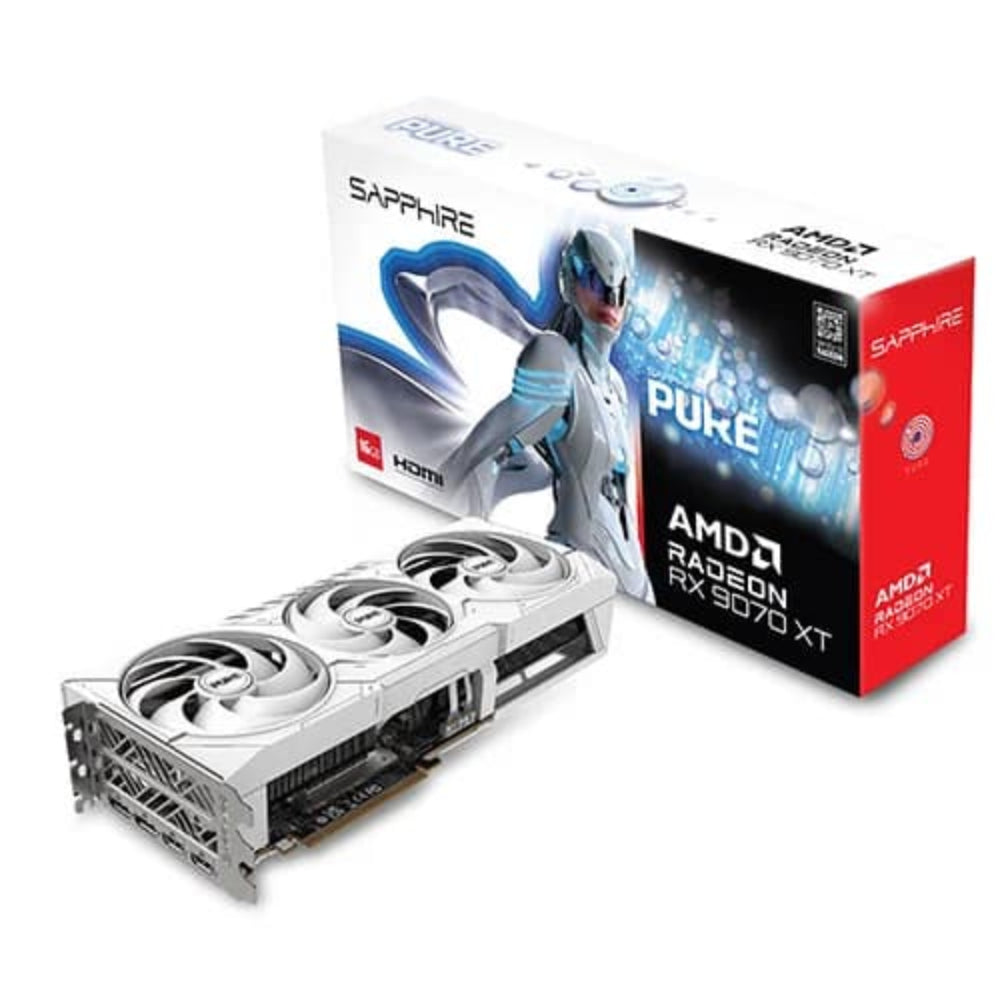 SAPPHIRE Radeon Pure RX 9070 XT OC 16GB AMD Graphic Card